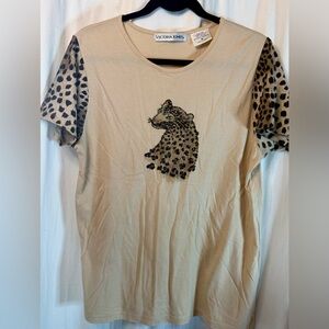 Victoria Jones Leopard Print T-Shirt
